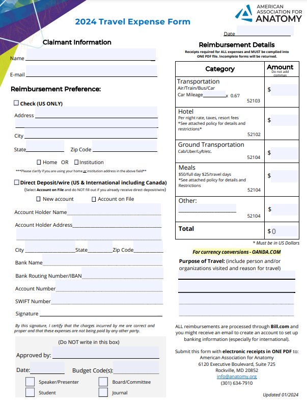 American Airlines Hotel Reimbursement Form