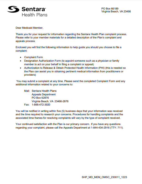 Medicaid Reimbursement Form