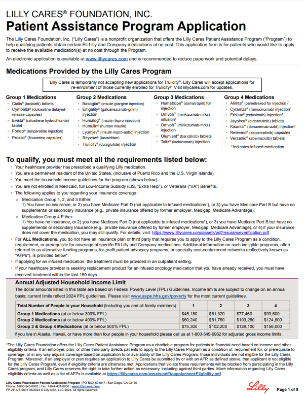 Mounjaro Reimbursement Form